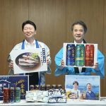 お笑いコンビ「コットン」が瀬戸内の郷土料理と発泡酒との組み合わせをPR　飲料メーカーが知事を表敬【岡山】