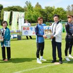 酒田でモンテ・庄内キャンプの歓迎セレモニー　サッカーＪ２