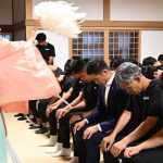 Ｊ１昇格に向けて必勝祈願　ブラウブリッツ、総社神社参拝